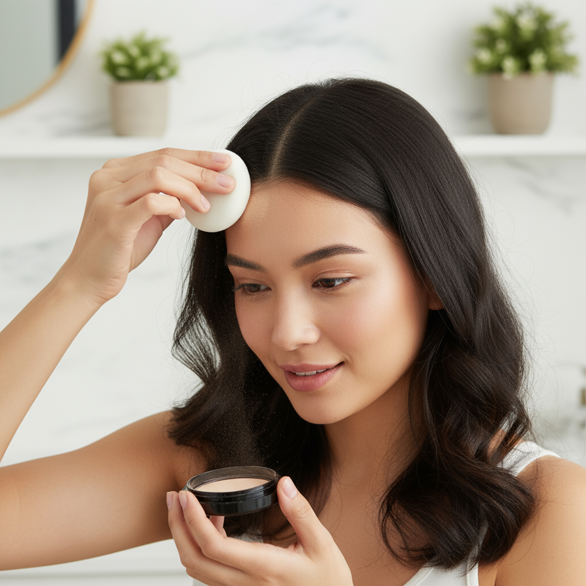 بودرة فراغات الشعر