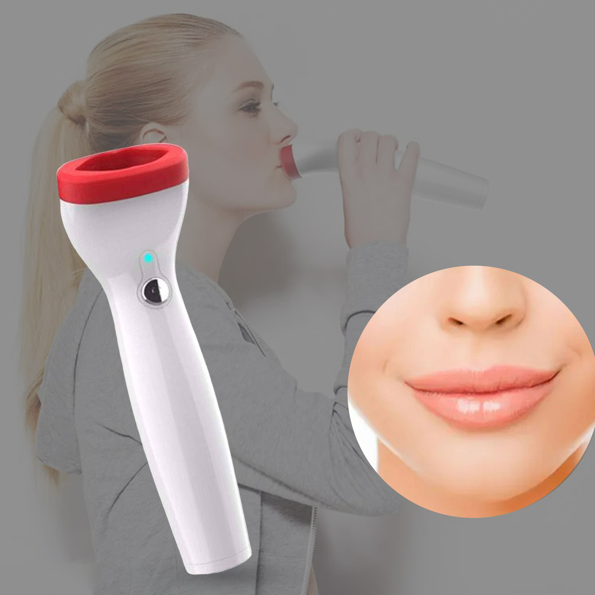 مجموعة تكبير الشفاه الطبيعية بزبدة الشيا وزيت الورد البري