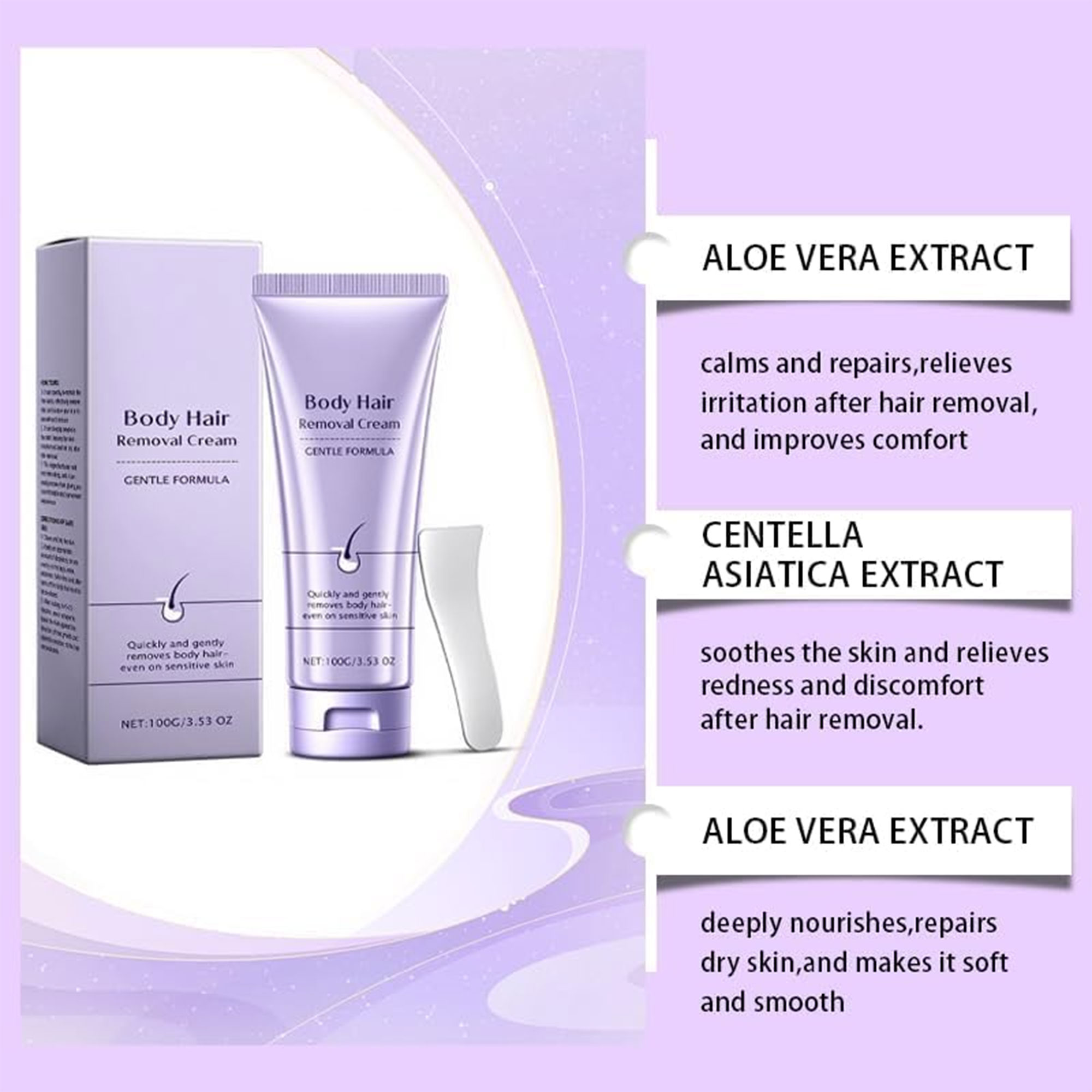 كريم إزالة الشعر شد الجسم فعّال وعدم ألم (نساء)